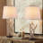 26" Rustic Farmhouse Resin Antler Table Lamp with USB Ports