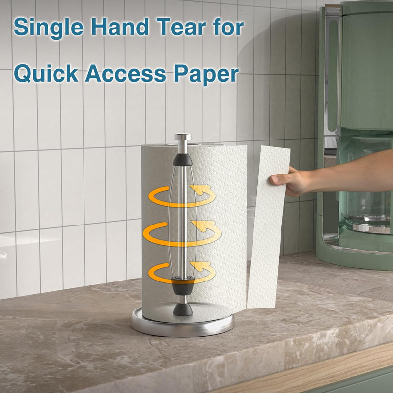 Silver Paper Towel Holder Countertop