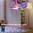 Wide Drawer Dresser for Bedroom with LED Light, Closet Island Chest of Drawers with Glass Top & Double-Sided Storage Shelves, 5 Drawer Dresser, White