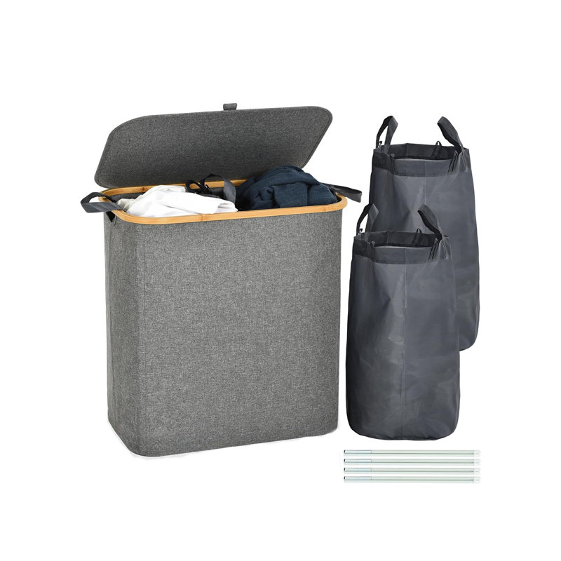 Bamboo Laundry Room Organizer