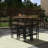 5-Piece Outdoor Acacia Wood High-Dining Bistro Set With Cushions