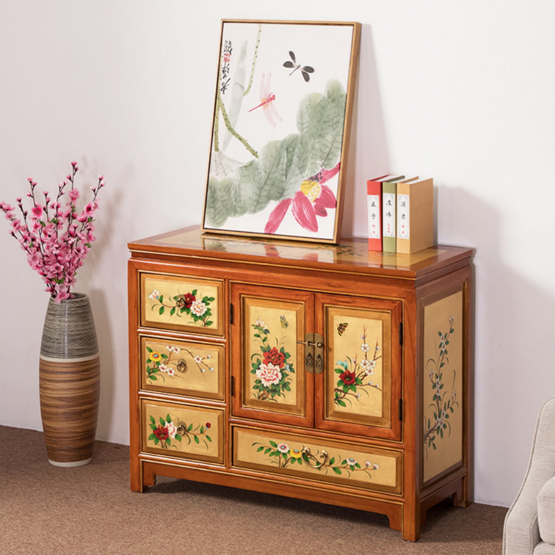 Petite armoire d'appoint rétro avec petit porche