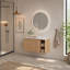 Meuble-lavabo mural de 36 po avec comptoir flottant 36 po, meuble de salle de bain mural avec comptoir, sans évier, finition grain de bois naturel-125086312-135381154