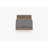 Brown Wicker Outdoor Armless Chair Conversation Set, Pacific Fog Gray