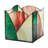 4.75"W Abstract Design Stained Glass Candle Holder
