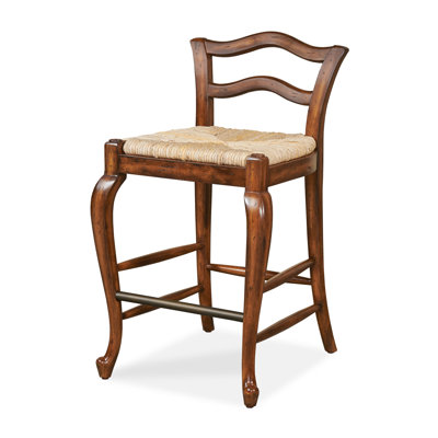 Provencal Counter Stool with Solid Wood Frame