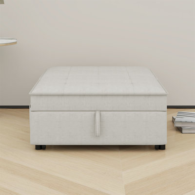 4-In-1 Sofa Bed, Chair Bed, Multi-Function Folding Ottoman Bed With Storage Pocket And USB Port
