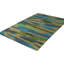 Tapis rectangulaire en laine à tissage plat