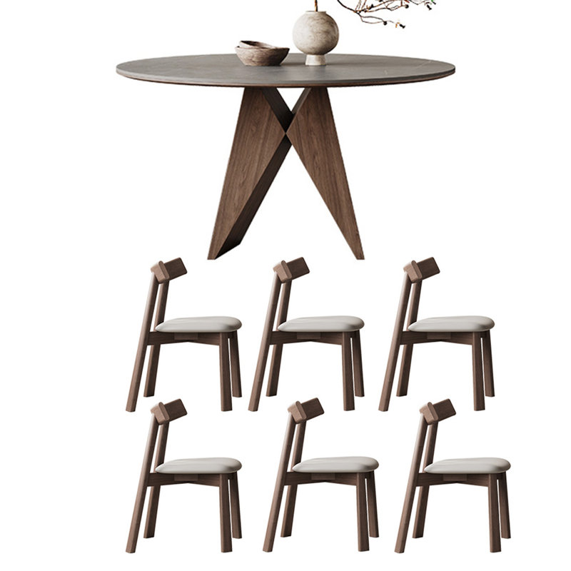 Ensembles de table de salle à manger ronds légers et luxueux., H 29,53 po x L 53,15 po x l 53,15 po