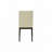 Dining Chair, 37" Height, Set of 2, Upholstered, Dining Room, Kitchen, Cream Fabric, Grey Solid Wood, Transitional -121375187