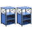 Kempst Nightstand Set 2, Small Bedside Table with Drawers, Narrow Side End Table with Open Shelf, 2 Drawer Dresser for Bedroom/Living Room/Dorms-412447147-477887918