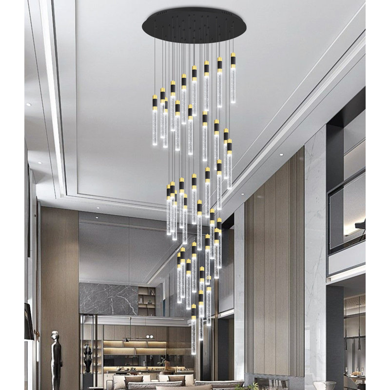 32-lights Glam Chandelier Crystal Led Dimmable Light