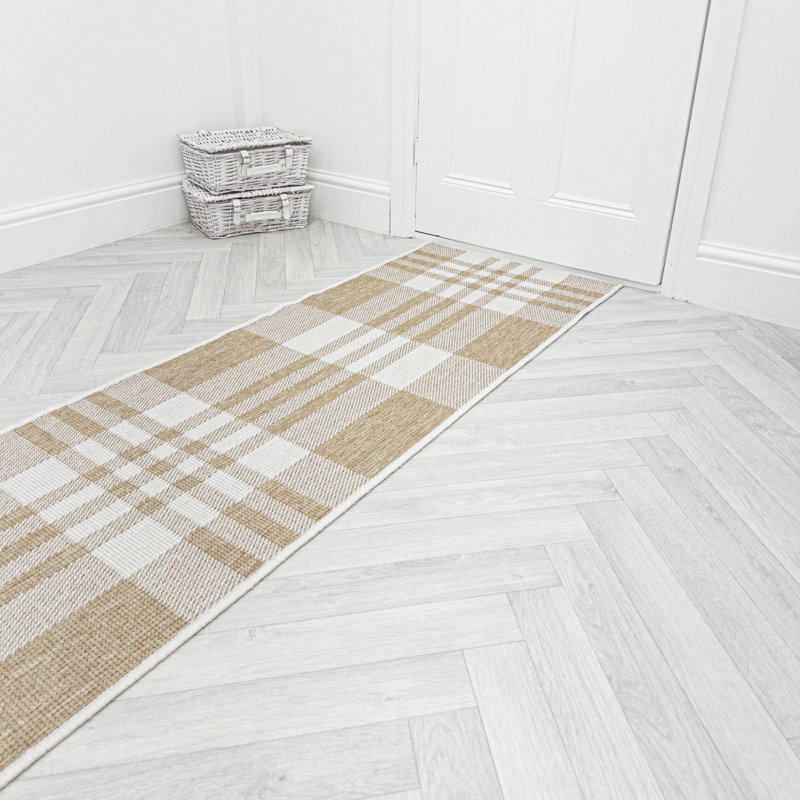 Runner Chequered Flatweave Area Rug, Runner 60 x 330 cm