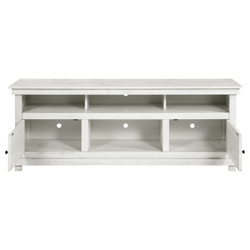 Meuble télé Castleton, 27" H x 16.25" W x 70" D, White