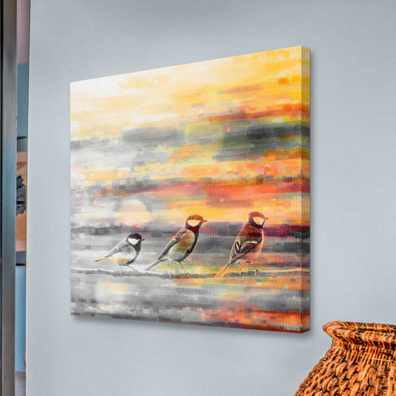 Reproduction d’art sur toile tendue, H 32 po x l 32 po x P 1,5 po