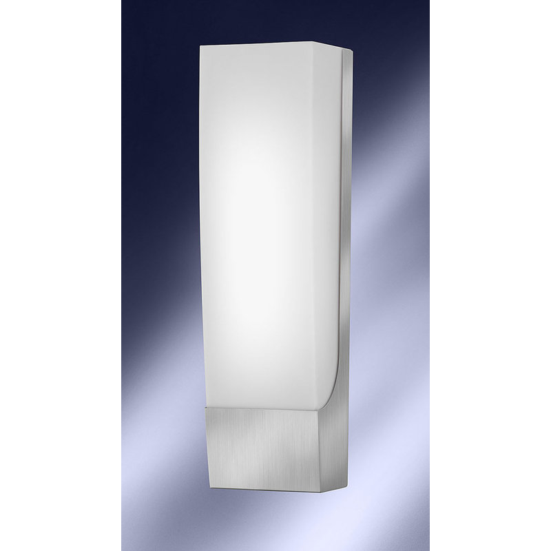 Plafonnier encastré 1 lumière en acier brossé à intensité variable