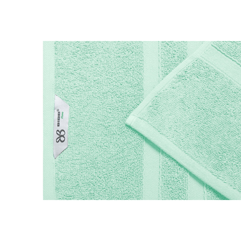 Bibb Home 18 Pc Zero Twist Standard Cotton Towel Set (9 colors available), Aqua