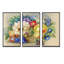 Bouquet de fleurs et de fruits - ensemble de 3 toiles encadrées florales-242497031-242497035