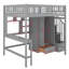 Lit mezzanine double avec tiroirs Jamesy Kids-852834490