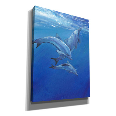 Under Sea Dolphins " Under Sea Dolphins " by Timothy O' Toole Painting Print
