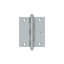 Deltana CH3025U26D 3" Height X 2-1/2" Width Full Inset Cabinet Butt Hinge With Ball Tip Brushed Chrome Pair-902483106