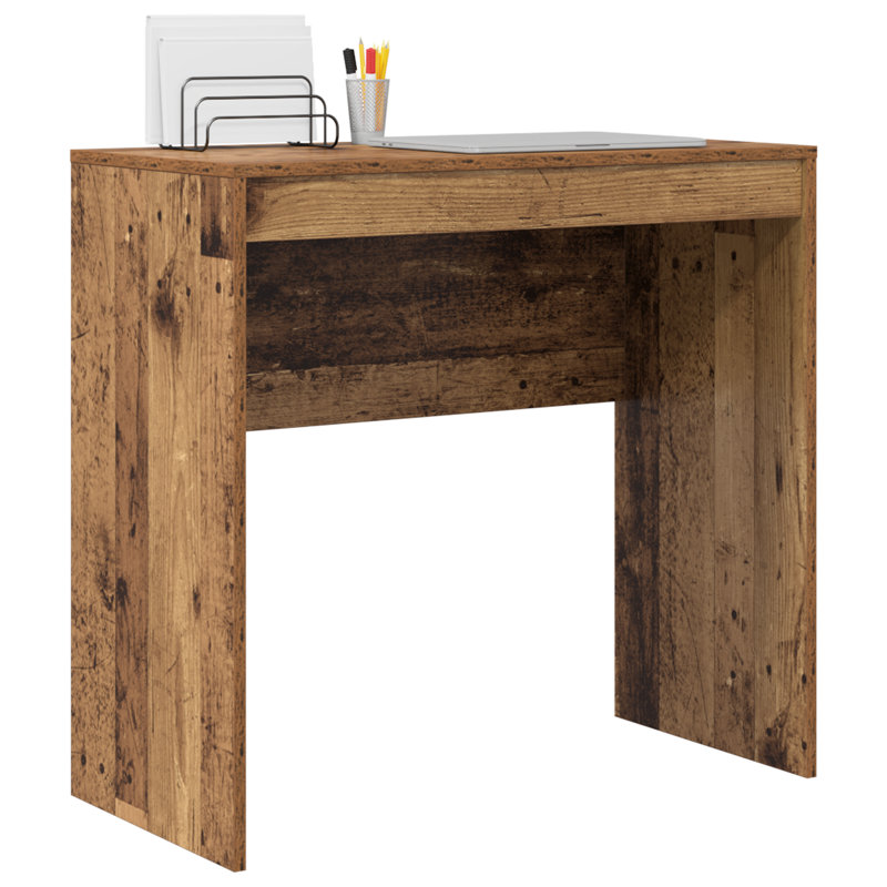 Writing Desk Particle Board 76 Cm, Old Wood, 76cm H x 80cm W x 40cm D