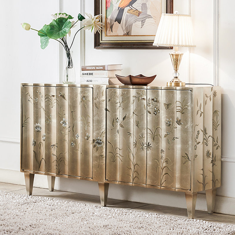 European Style Birch Painted Sideboard