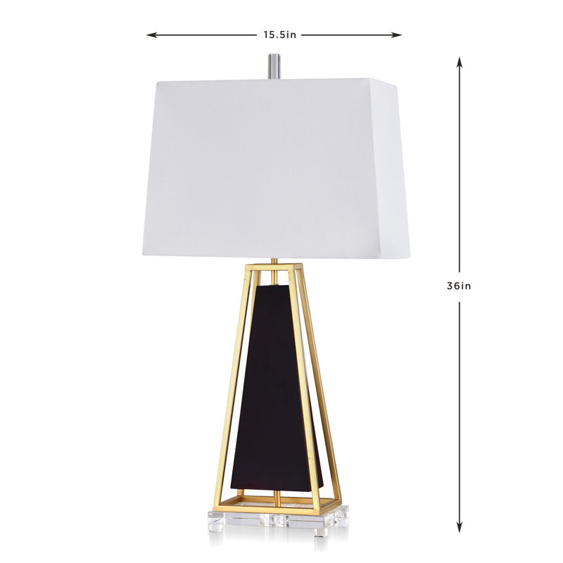 Lampe de table dorée / noire 36,4 po Amazen