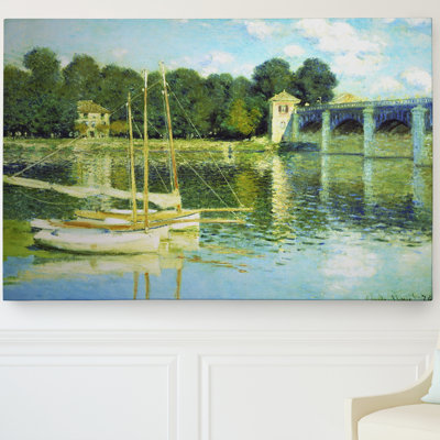 « the bridge » par claude monet, reproduction d’art sur toile tendue