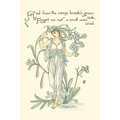 Shakespeares Garden VII (Forget Me - Wrapped Canvas Print