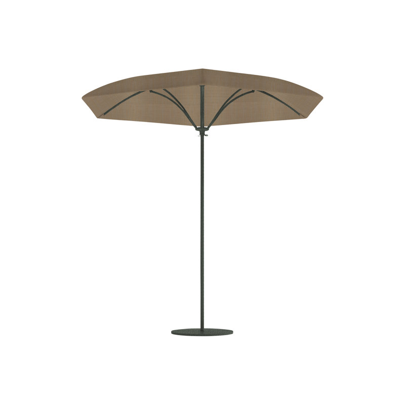 Parasol de marché Trace 9 pi 2 po, Poulie, Graphite, Gold Coast