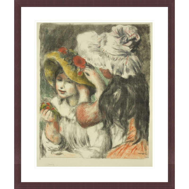 Le chapeau épinglé par Pierre-Auguste Renoir, H 27,64 po x l 23,5 po