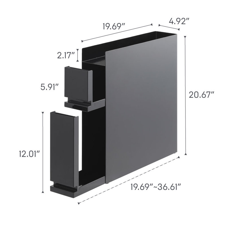 Yamazaki Home Three-Tier Sliding Drawer Seasoning Rack - Thumbnail 5