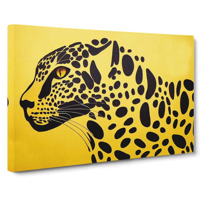 The Compelling Leopard Abstract - Wrapped Canvas, 50cm H x 76cm W x 3cm D