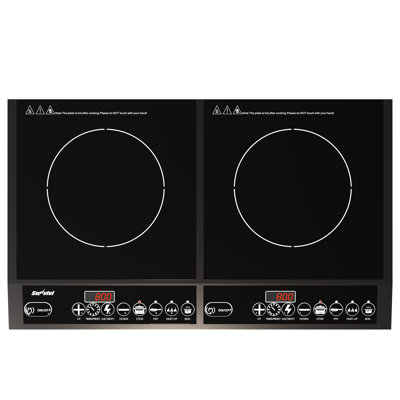 1000W+800W Electric Induction Cooktop With 2 Burner