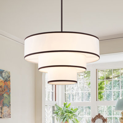 Aasim 5-Light Dimmable Drum Chandelier