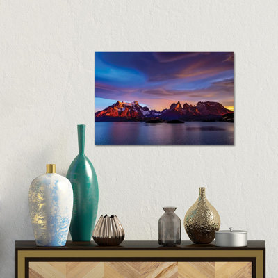Chile, Torres de Paine, lenticular clouds 1 Piece Wall Art on Canvas