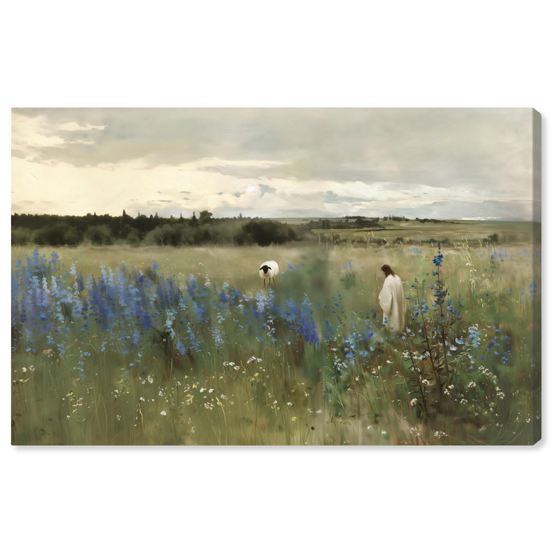 Path of the Shepherd Canvas Religious Art by Art Remedy, 10" H x 15" W, Gallery Wrapped