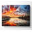 Fire Sky Ocean Reflection - Wrapped Canvas Art Prints-409773623