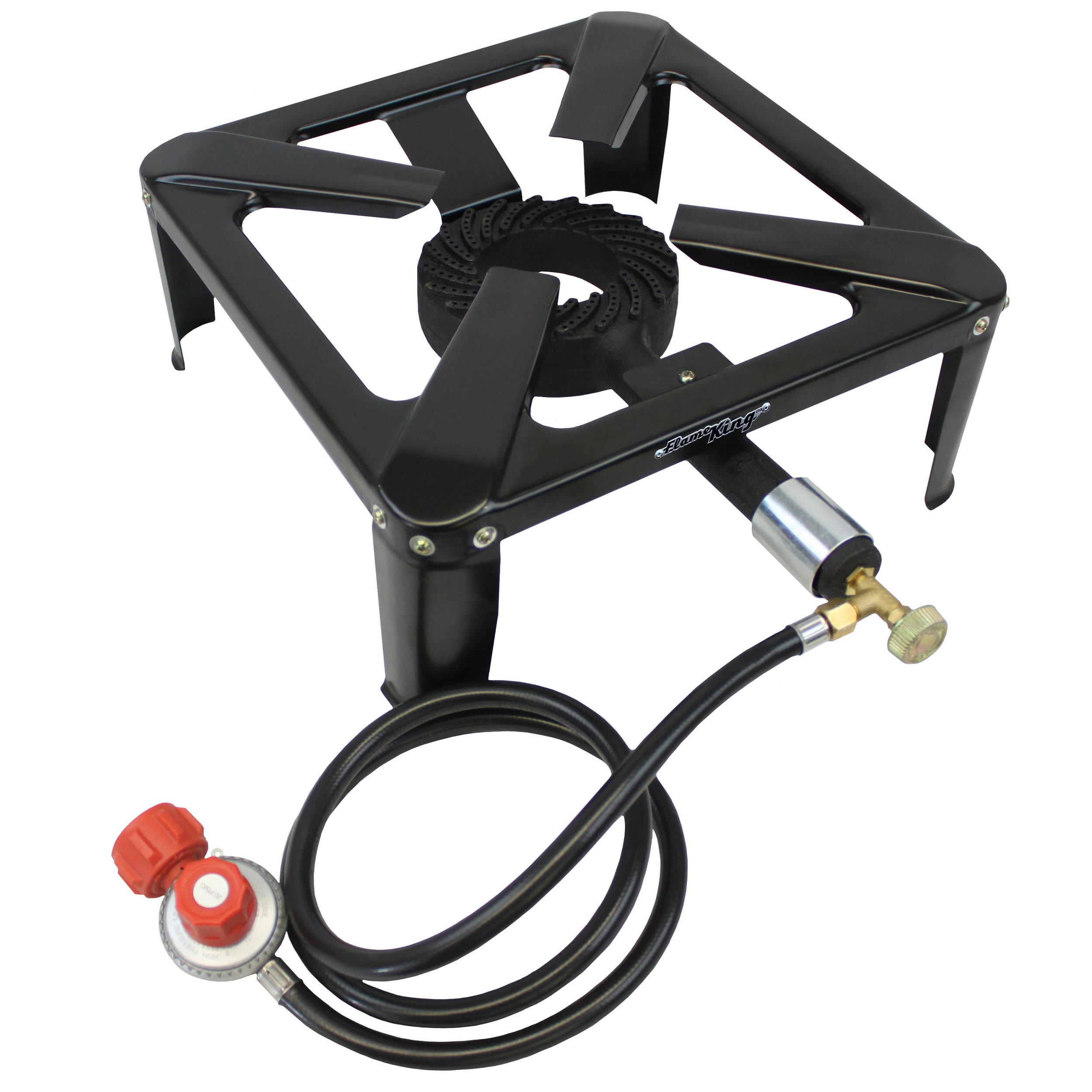 Flame King Heavy Duty 120,000 BTU Turkey Fryer Single Propane Burner