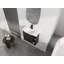 Meuble-lavabo mural 24 po avec lavabo en céramique blanche et porte à fermeture en douceur, emballage KD, chêne foncé-1519199758-1519199762
