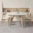 Modern Burlywood Rectangular Solid Wood Dining Table-1856919519