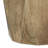 Judson 15"W Solid Mango Wood Contemporary Polygon End Table With Faceted Geometric Design-226727155