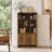 59.3" Tall Bookshelf With Storage Cabinet-797745377