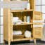 Armoire - Rendez votre rangement de salle de bain et de salon plus efficace grâce à ses portes à tablettes multiples