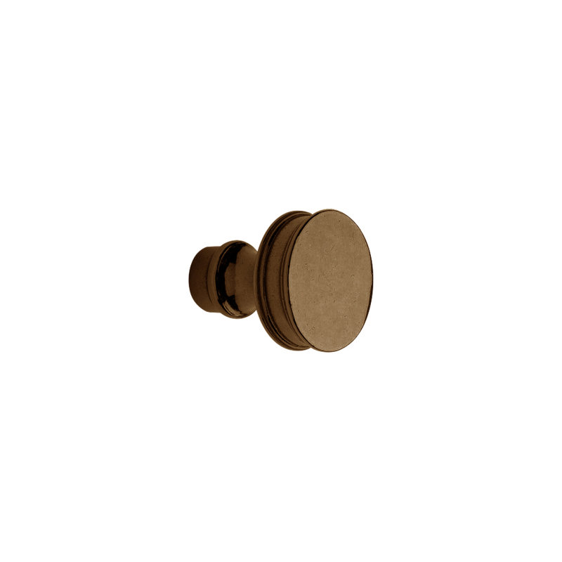 Carriage Bronze Round Knob, Silicon Bronze Rust