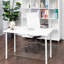 Heavy-Duty Tempered Glass Chair Mat for Carpet & Hard Floors (46" x 36")-90977691