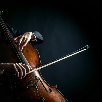 Vintage Cello - Photographie sur toile tendue