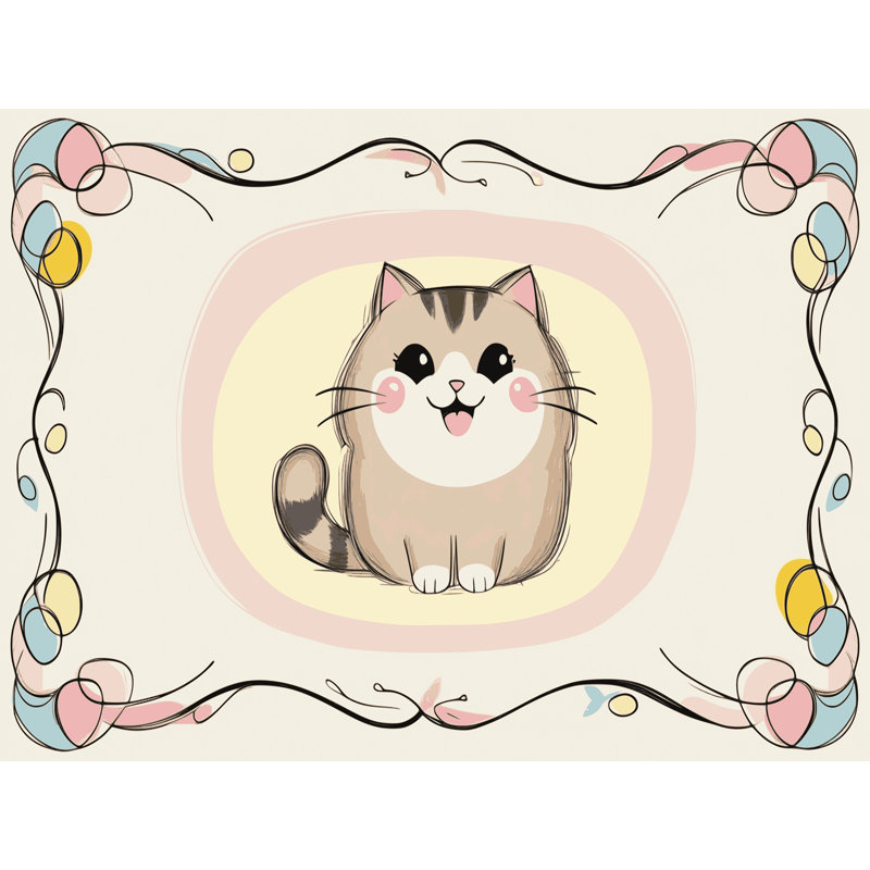 Tapis pour enfants East Urban Home, Rectangulaire 7 pi x 10 pi