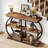 Industrial 3-Tier Console Table, 41.3" Entryway Table-1040169712